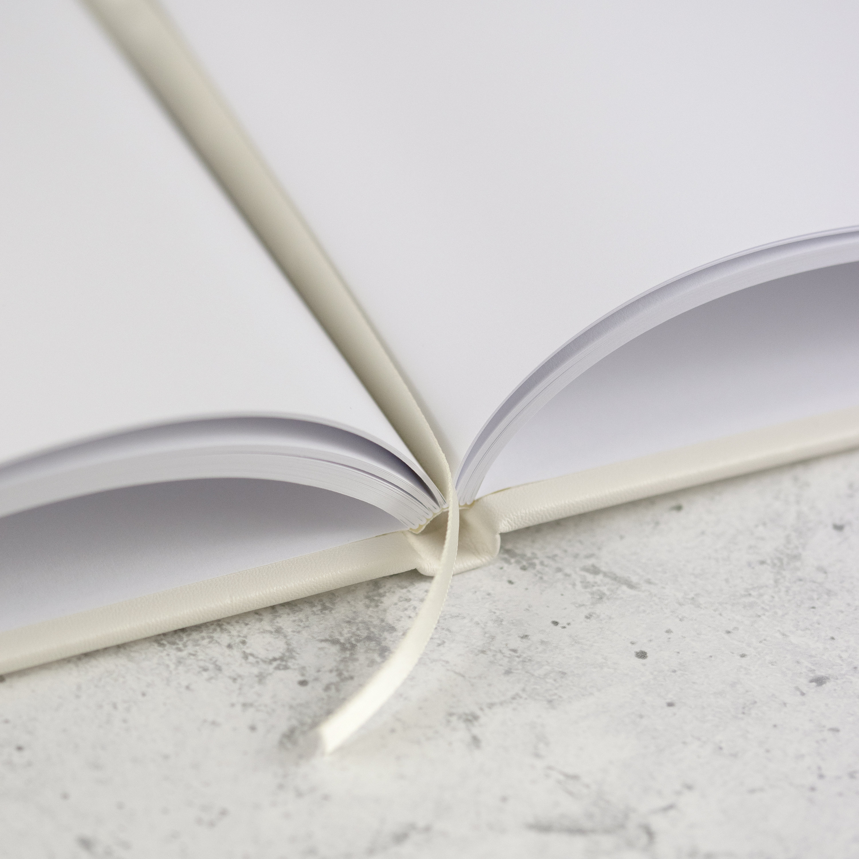 Special Date Wedding Guest Book Ivory White Leather Guest Etsy UK