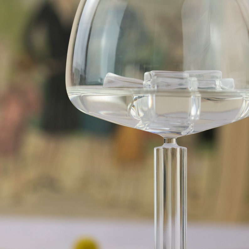 Art Deco Crystal Cut Gin Glass Crystal Cut Gin Goblet in Deco Etsy