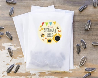 Giant Sunflower Seeds | Seeds for Kids | Grow Your Own Sunflowers | Flowers | Summer Holiday Fun | Flower Growing | Outdoor Fun