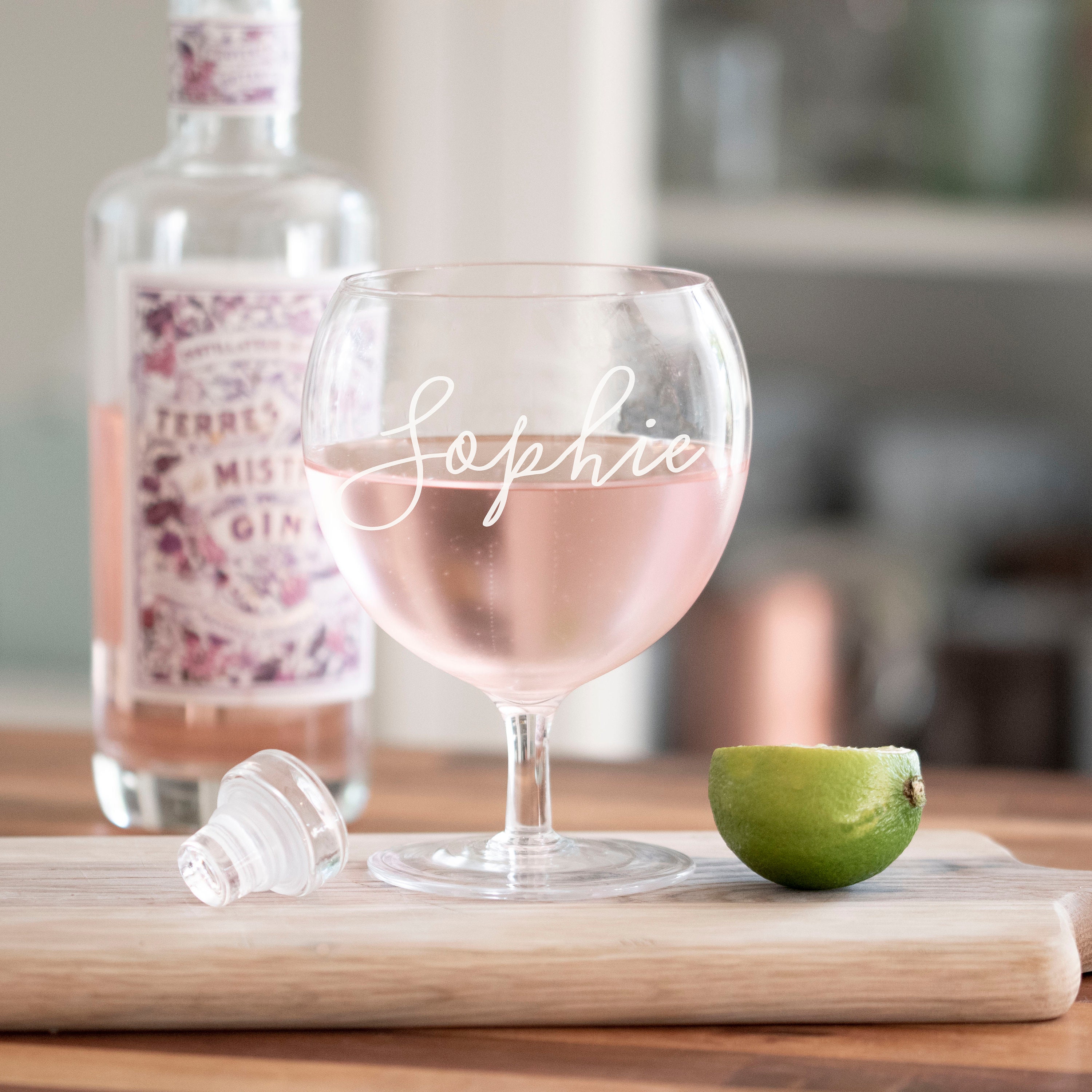 Personalised Low Gin Glass Short Stemmed Personalised Gin Etsy