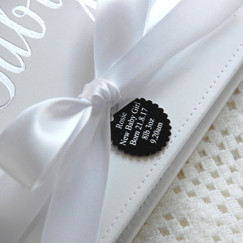 Leather 'baby' Record Book Personalized Baby Journal Etsy UK