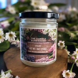 Lilac Candle, 9oz Soy Candle, Floral Candle, Spring Candle, Flower Blossom Candle, Sweet & Floral Smell