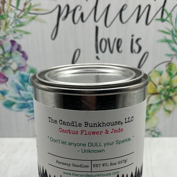 8oz Paint Can Candles | Winter Candles | Highly Scented Candles | Soy Wax Candle Homemade | Tin Candles|