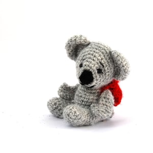 amigurumi koala, crochet koala, stuffed koala, plush koala, tiny koala doll, miniature koala, knit koala doll, amigurumi doll, small koala