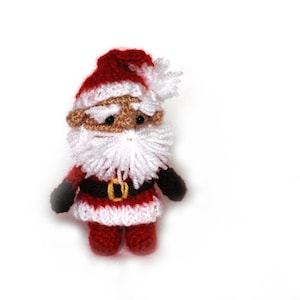 crochet Santa Claus, amigurumi Santa, stuffed Father Christmas, great gift for St&#39; Nicholas Day, charming ornament of Christmas Eve