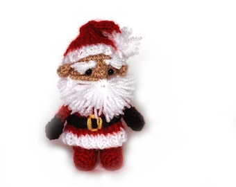 crochet Santa Claus, amigurumi Santa, stuffed Father Christmas, great gift for St' Nicholas Day, charming ornament of Christmas Eve