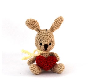 CROCHET BUNNY doll, amigurumi rabbit, cuddle rabbit animal, Bunny decor, stuffed animal for Easter, rabbit toy for children, cute bunny toy