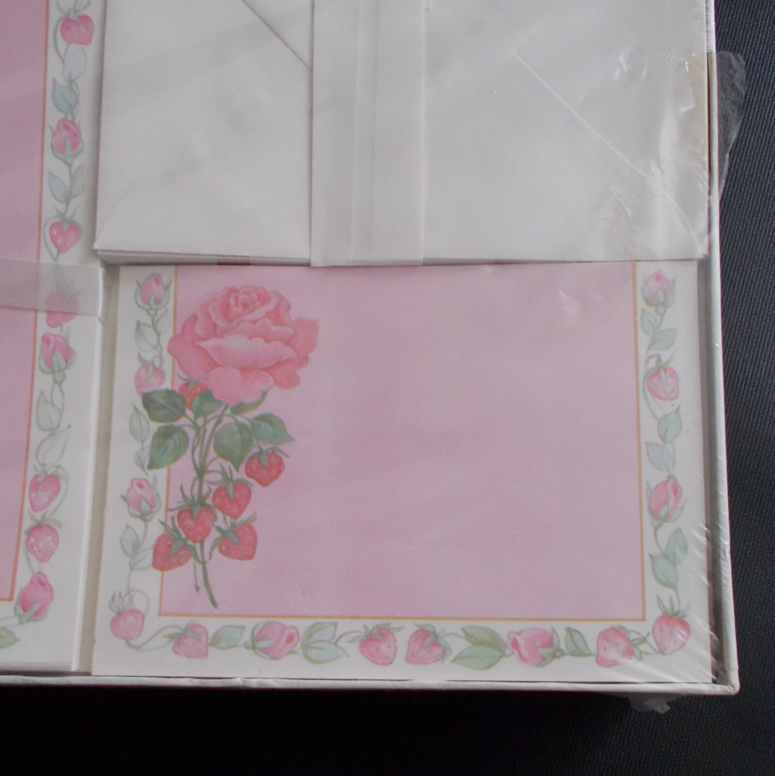Pratt & Austin Elegant Stationery Set Roses Paper Note Cards Etsy