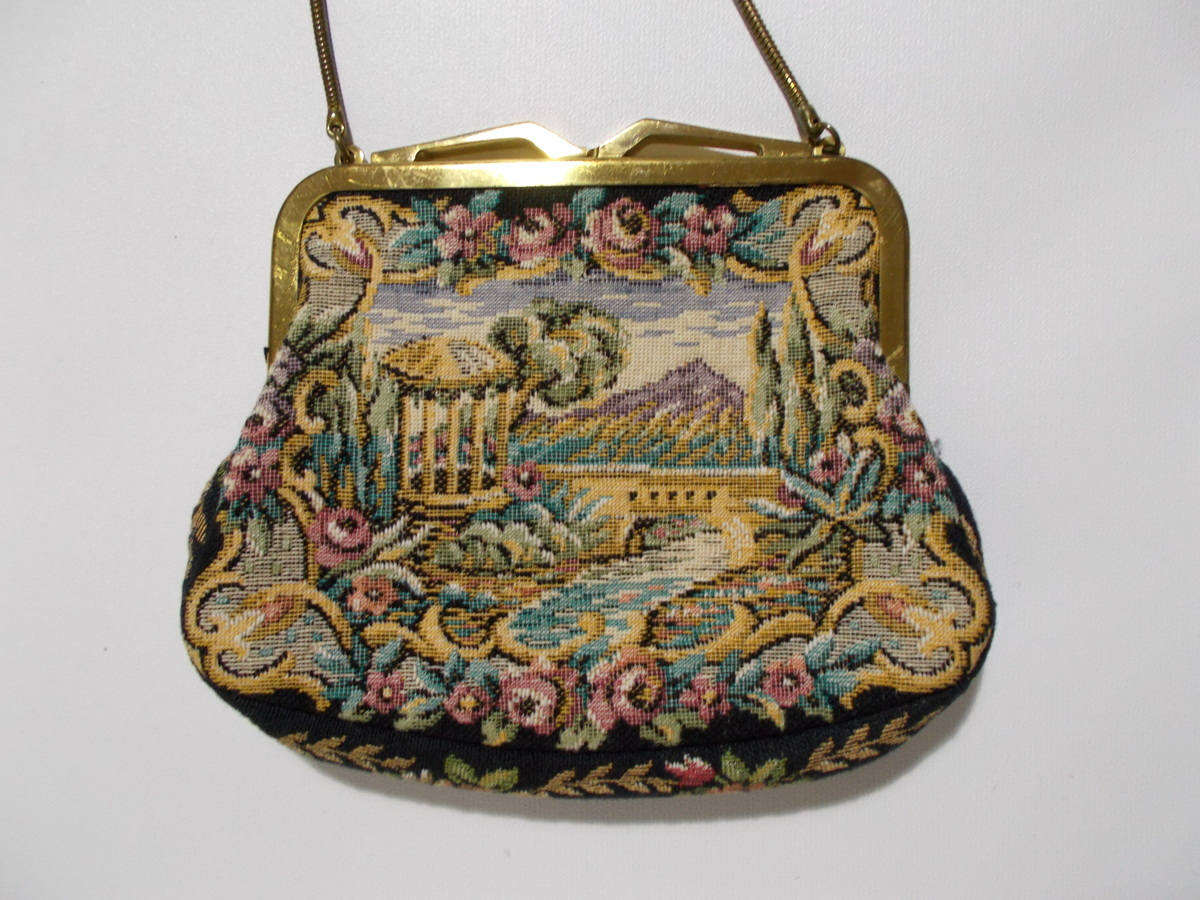 Small Tapestry Purse West Germany Landscape Mountain Bridge Etsy