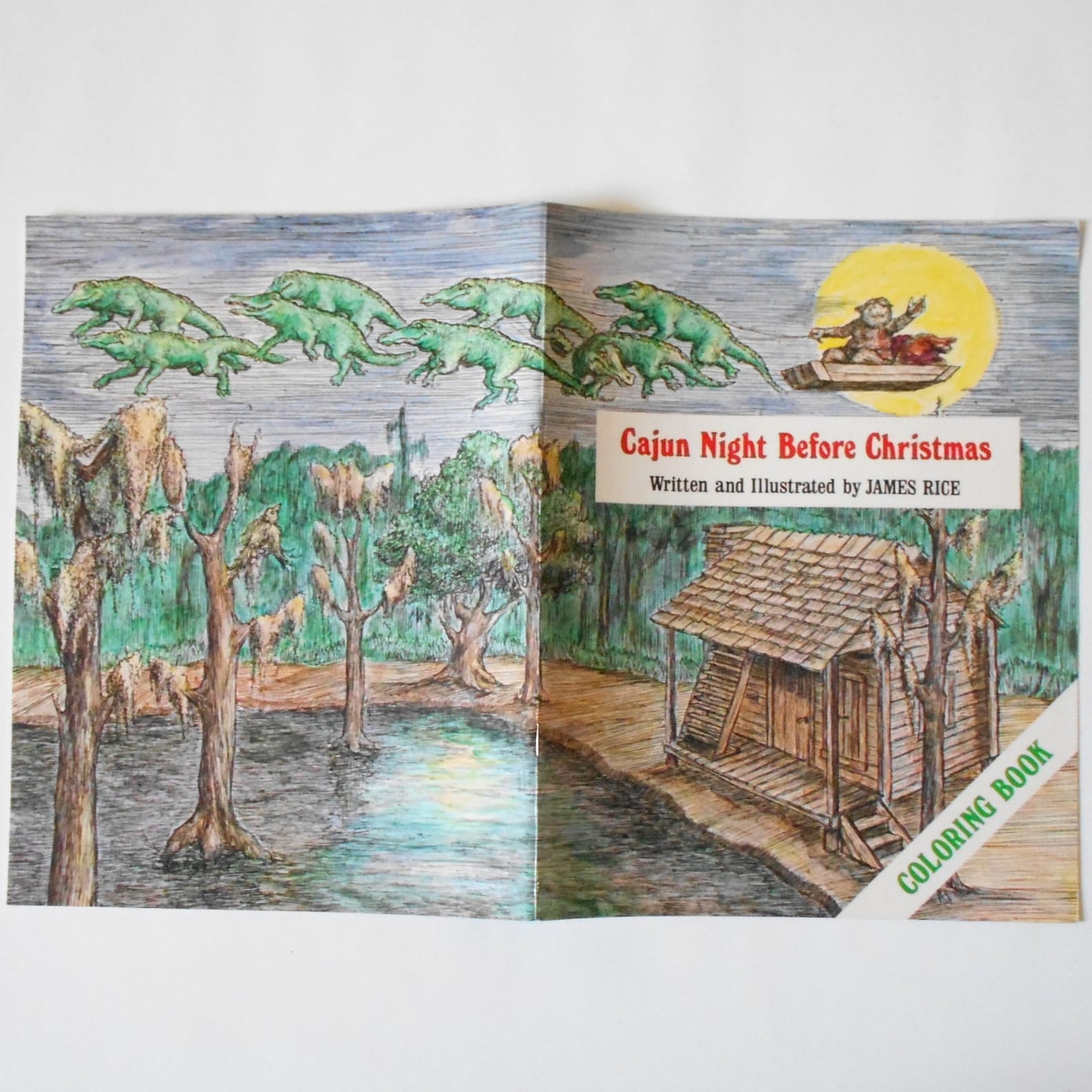 Cajun Night Before Christmas Coloring Book 1983 Illustrated By | Etsy