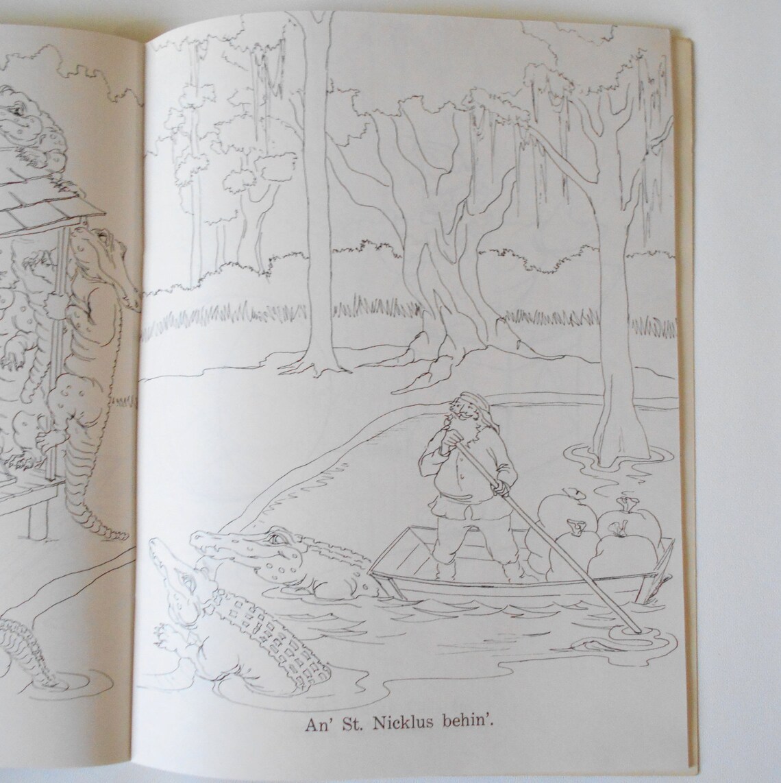 Cajun Night Before Christmas Coloring Book 1983 Illustrated By | Etsy