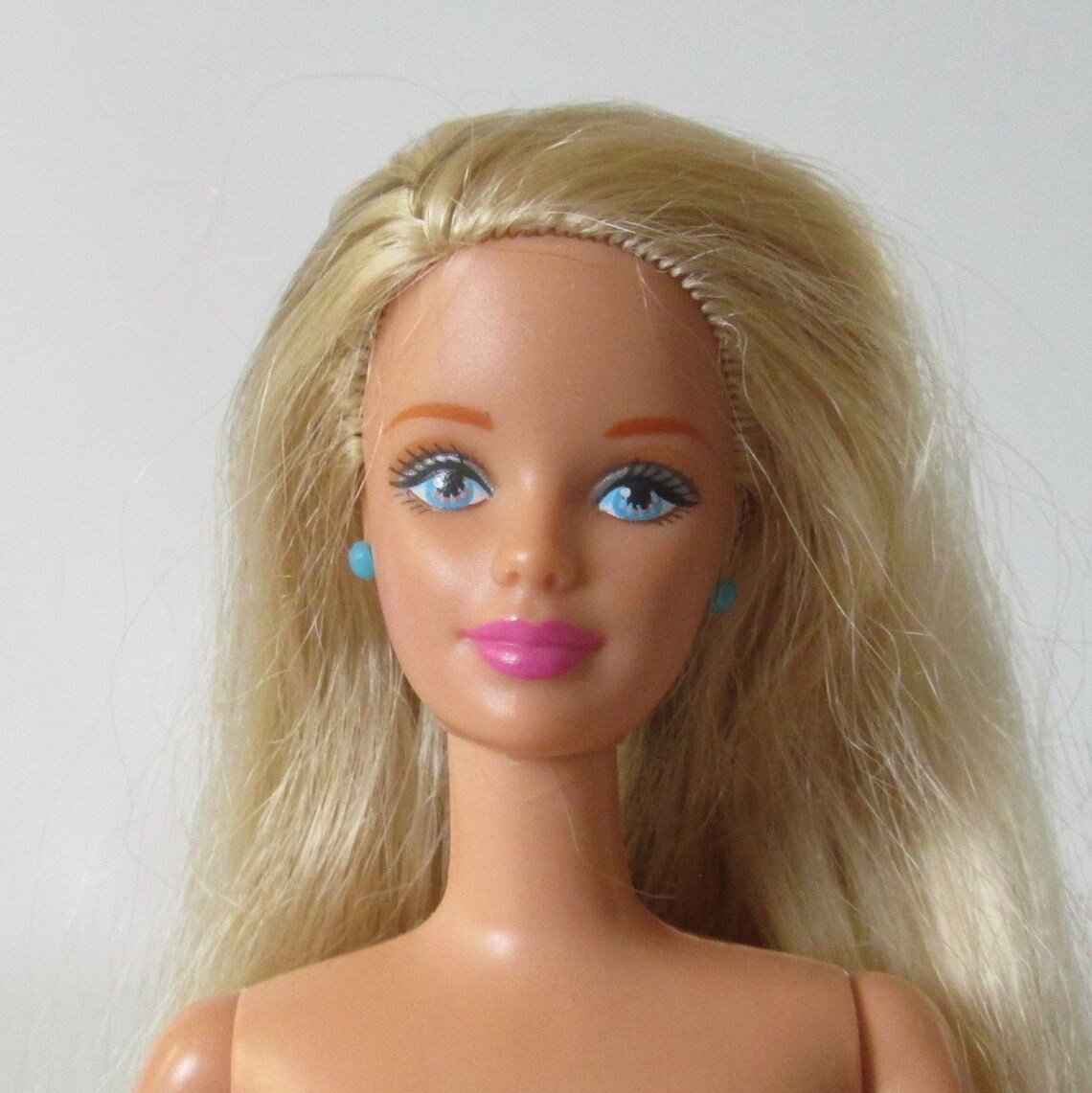 Cool Blue Barbie Doll Jointed Fashion Doll Streaked Blonde - Etsy