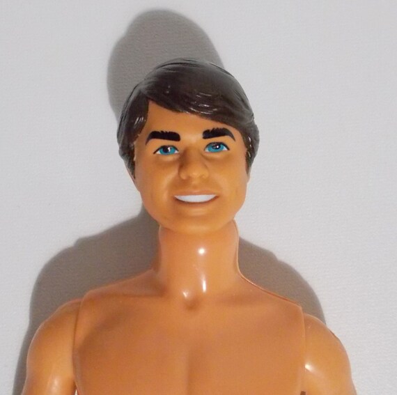 Ken Barbie Doll Black Hair Smiling Face Western or Horse Lovin - Etsy