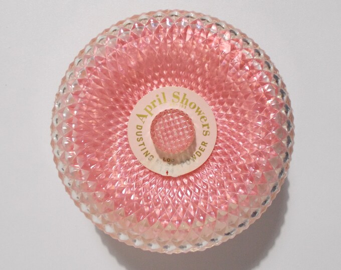 April Showers Dusting Powder Container Puff Full Unopened Pink Etsy