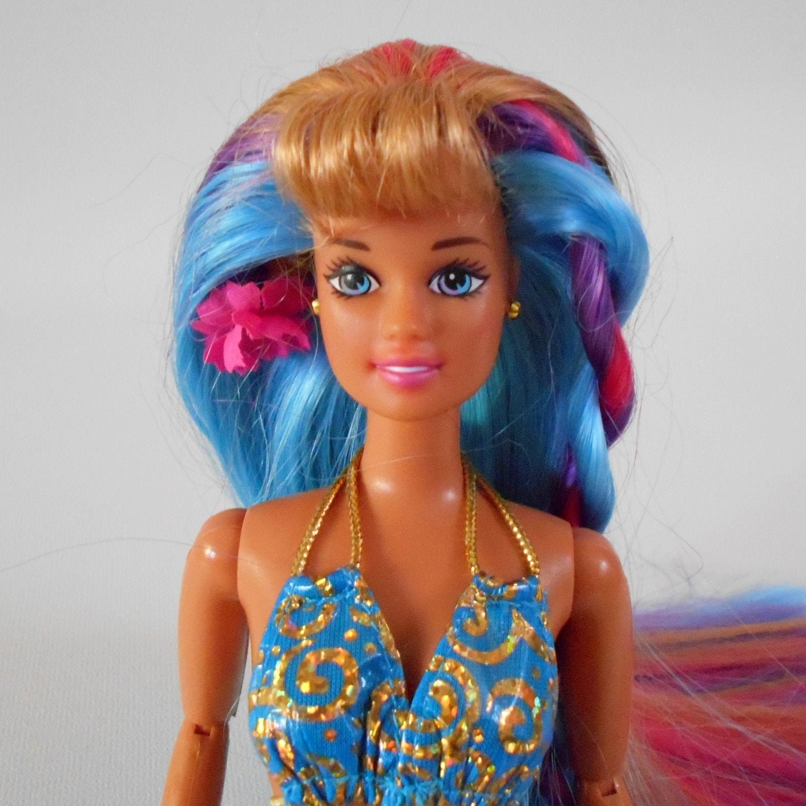 Hula Hair Teresa Barbie Doll With Original Bikini Jointed Body