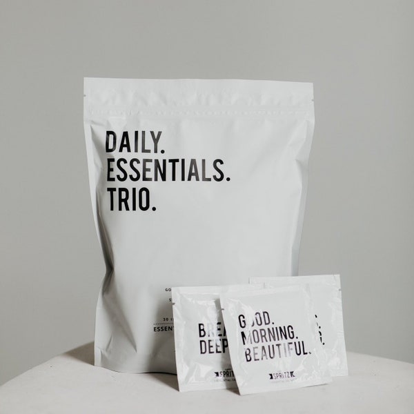 Daily Essentials Trio Essential Oil Towelette Bag