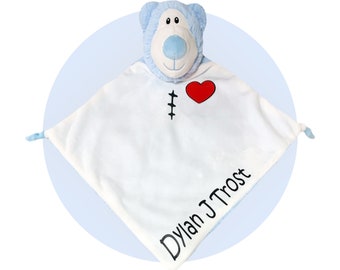 Heart Warrior Baby Blankets - Personalized CHD Bear Baby Blankets - Choose Heart and Scars - Different Animals Available - CHD Accessories