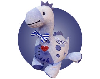 Open Heart Surgery Gifts - Personalized Dinosaur Scar Buddy - Baby Heart Surgery Gift, Heart Surgery Recovery - CHD Awareness Gift for Kid