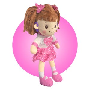 Doll With Toy Hearing Aids - Personalized Doll With Hearing Aids - Get Them With or Without Doll - Hearing Aid Comes in Pink, Purple, Blue
