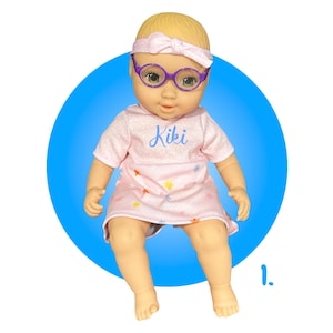 Dolls with Glasses, Dolls wearing glasses, Glasses for dolls, Doll Gift for Granddaughter, Gifts for Daughter, First doll for little girl