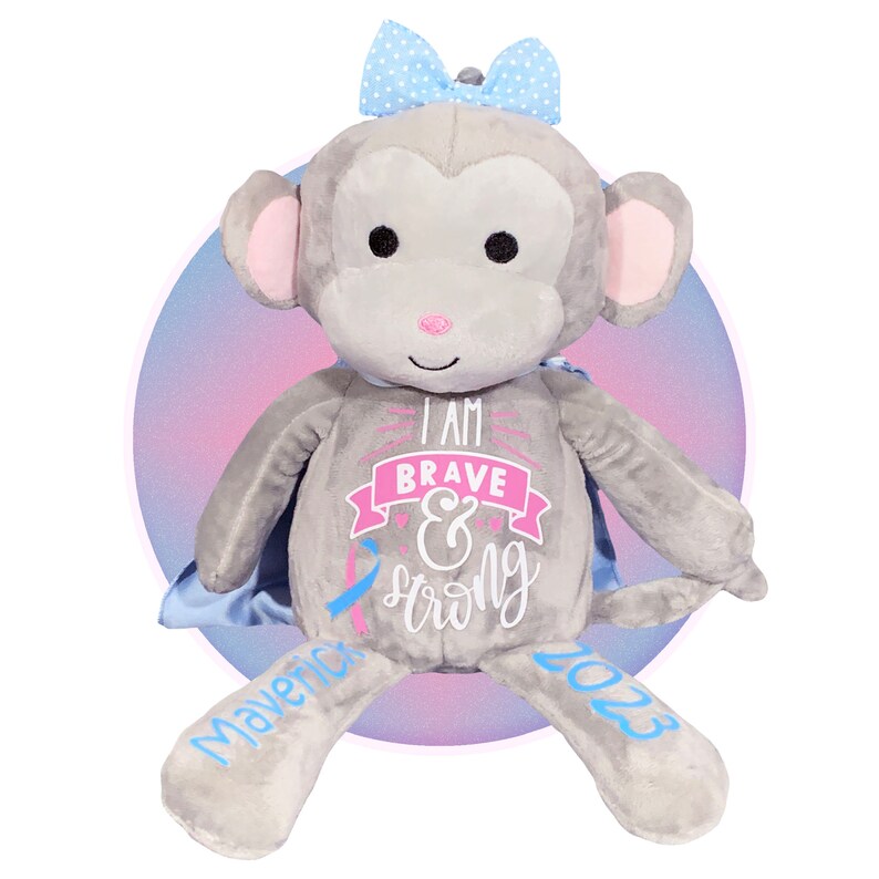 Club Foot Awareness Stuffed Monkey - Personalized Gift for Children ...