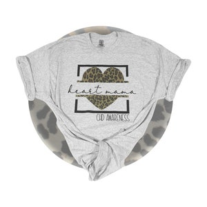 CHD Awareness Shirt - Heart Warrior Mom Shirt - Heart Surgery Recovery Gift - Ash Gray or White - Handmade - Heart Mama Clothing - Heart Mom