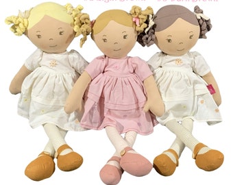 Adorables muñecas personalizadas: regalo de cumpleaños perfecto, regalo de baby shower, regalo para recién nacidos, regalo para nueva mamá, todo listo para usar, regalo para niña