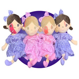 Custom Birthmark Dolls - Personalized - Port Wine Stain Baby Doll - Doll With Birthmarks - Hemangioma Birthmarks - Soft Body Birthmark Dolls