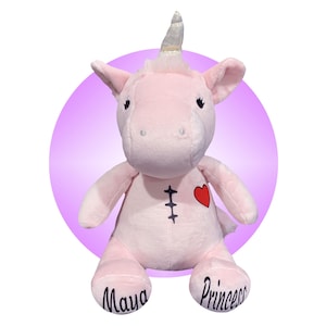 Heart Surgery Gift - Personalized Unicorn Scar Buddy - Heartiversary Gift - CHD Awareness gifts for kids - Heart Warrior Stuffed Animals