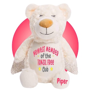 Mandel-Chirurgie Geschenk für Kinder - Personalisierte Mandel 17 &quot;Teddybär - Geschenke zur Mandel-Entfernung - Mandel-Chirurgie-Geschenk - Tonsillektomie-Genesung