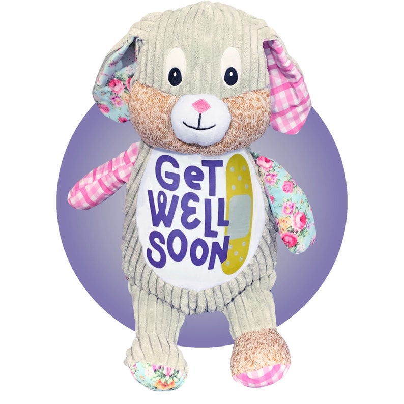 Get Well Soon Gift for Kids Personalized Get Well 17 Bunnies Post