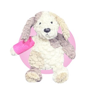 Arm gebrochener Arm Stofftier - Welpe Hund mit Gips - Gebrochener Arm Geschenk - Gute Besserung gebrochenes Bein - Kind Verletzung Geschenk für Kinder von Kikilishop