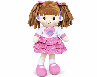 Doll With Toy Hearing Aids - Personalized Doll With Hearing Aids - Get Them With or Without Doll - Over the Ear, BAHA or Cochlear Implants!