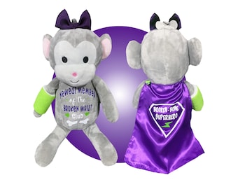 Broken Leg Gift for Kids - Personalized - Get Well Soon Gift - Broken Bone Stuffed Animal - Broken Arm Gift - Broken Leg Gift - Feel Better