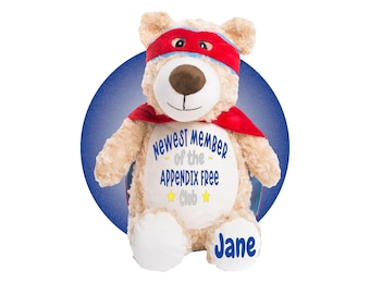 Get Well Gift for Appendix Surgery - Personalized Appendix Plush - Appendix Removal Surgery - Appendectomy Gift for Kid-Appendix Removal