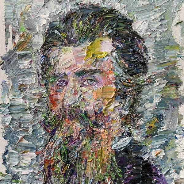 HERMAN MELVILLE portrait - oil painting - POSTER - various sizes available! art print original white whale captain ahab moby dick