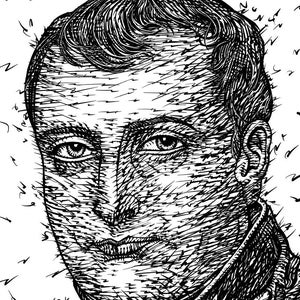 NAPOLEON ink portrait - POSTER - various sizes available! art print painting Bonaparte napoleone buonaparte drawing france emperor french