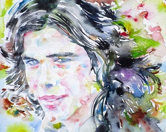 POSTER print NICK DRAKE watercolor painting various sizes available!