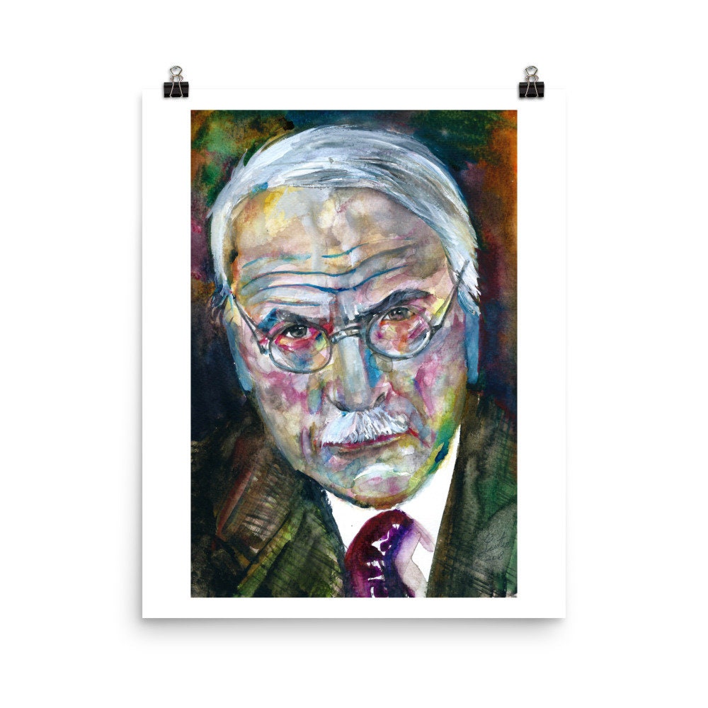 Carl Jung Portrait, Digital Painting