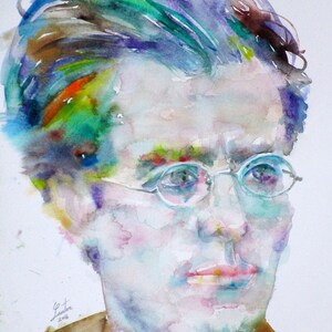 GUSTAV MAHLER watercolor portrait - POSTER - various sizes available - print!