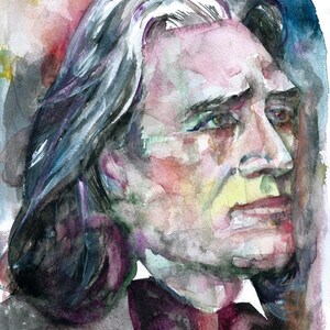 FRANZ LISZT watercolor portrait - POSTER - various sizes available! art print