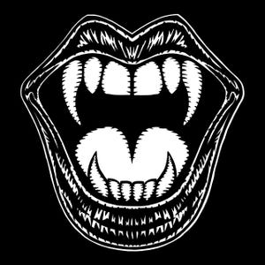 INK VAMPIRE - POSTER - various sizes! print painting illustration drawing teeth dracula bloody horror blood nosferatu dracula canine canines