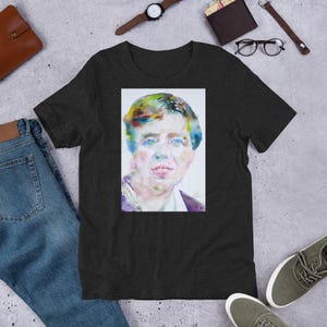 UNISEX t-shirt - ELEANOR ROOSEVELT watercolor portrait - tshirt cloth clothing dress t shirt suit apparel art print painting diplomat