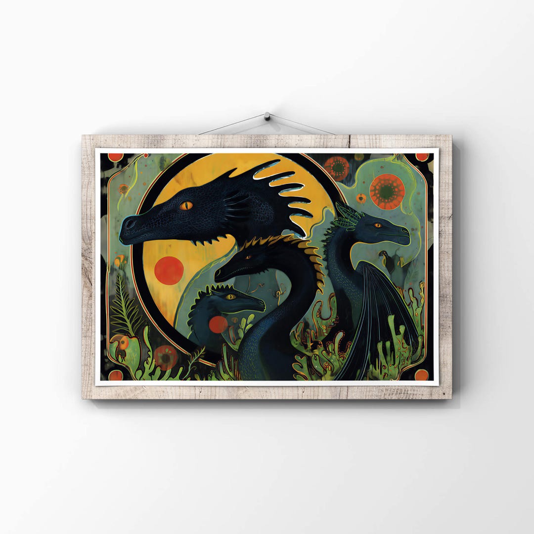 Dragon Family Art Print – Fantasy Illustration (digital Download) - Etsy