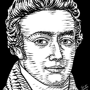 SAMUEL TAYLOR COLERIDGE ink portrait - Poster - various sizes available! art sprint