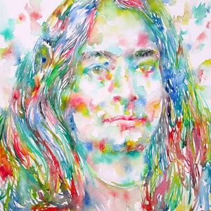 PARAMAHANSA YOGANANDA watercolor portrait - POSTER - various sizes available - art print!