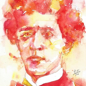 ALEXANDER BLOK Aquarell Porträt - POSTER - verschiedene Größen erhältlich! Kunstdruck