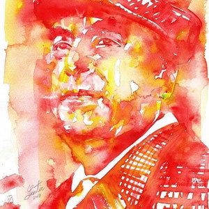 PABLO NERUDA watercolor portrait - POSTER - various sizes available! art print