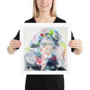 ISAAC NEWTON watercolor portrait - poster - various sizes! art print painting