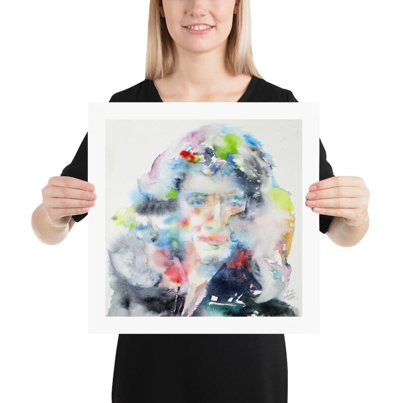 ISAAC NEWTON watercolor portrait - poster - various sizes! art print painting